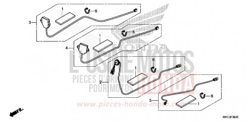 ENSEMBLE ANTENNE/JEU DE CORDONS GL1800DAJ de 2018